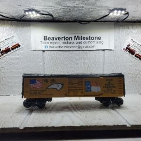 LIONEL STATE OF NORTH CAROLINA BOX CAR 75, U 76