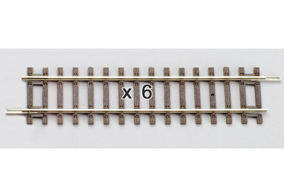 Piko 55202 HO Scale Straight Track 119mm, Box of 6