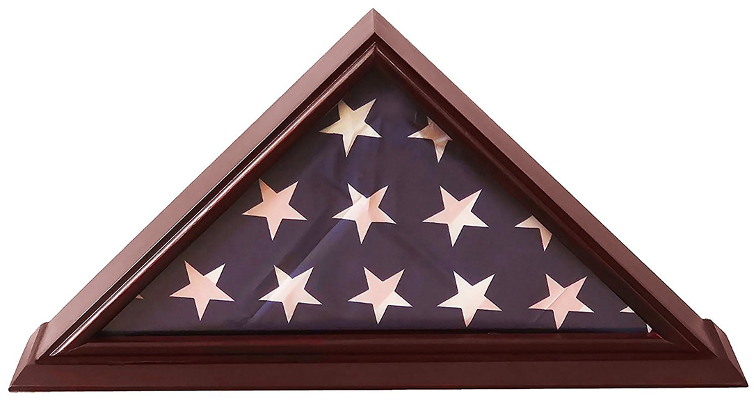 5x9 Flag Display Case Shadow Box (For Burial/Funeral/Veteran Flag)