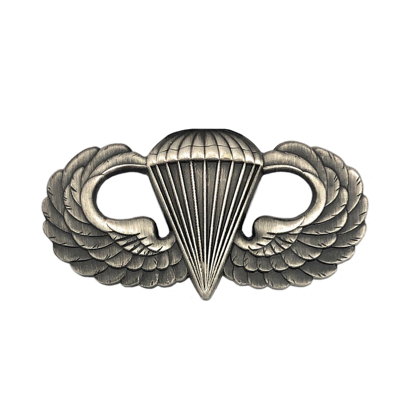 U.S. Army Parachutist Jump Wing Basic Badge Silver-Oxidized STA-BRITE®
