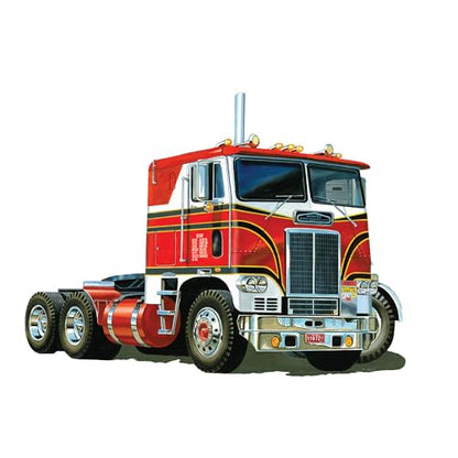 Skill 3 Model Kit White Freightliner SD/DD Truck Tractor 2-in-1 Kit with Display Base "75th Freightliner Anniversary" Commemorative Edition 1/25 Scale Model by AMT