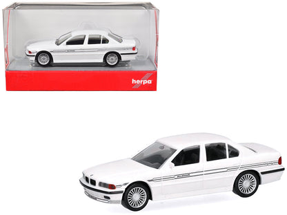 BMW Alpina B12 White 1/87 (HO) Plastic Model Car by Herpa  free shipping USA