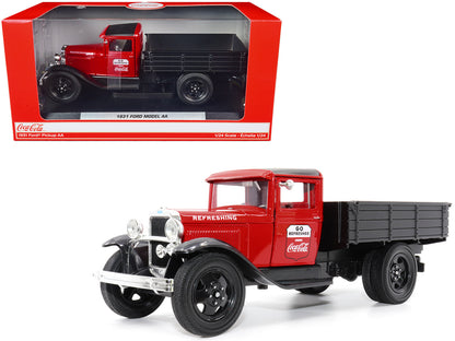 1931 Ford Model AA Pickup Truck Red and Black "Go Refreshed - Drink Coca-Cola" 1/24 Diecast Model Car by Motor City Classics  free shipping USA