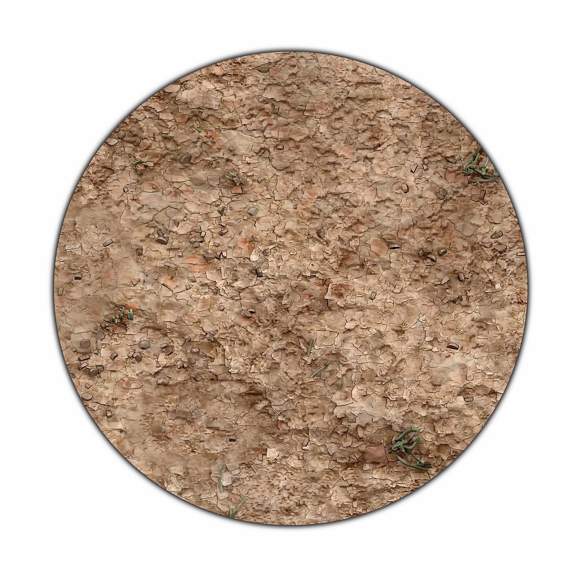 Monster Scenery: 3x3 Game Mat - Broken Grassland/Desert Scrubland