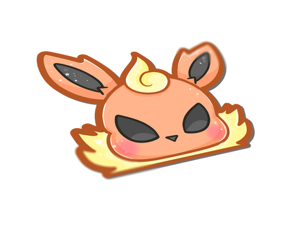 Pokemon: Flareon Eeveelution Peeker Sticker