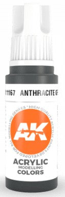 AK Interactive 11167 Anthracite Grey 3G Acrylic Paint 17ml Bottle