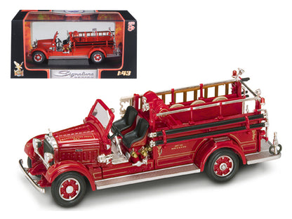 1935 Mack Type 75BX Fire Engine Red 1/43 Diecast Model Car by Road Signature  free shipping USA