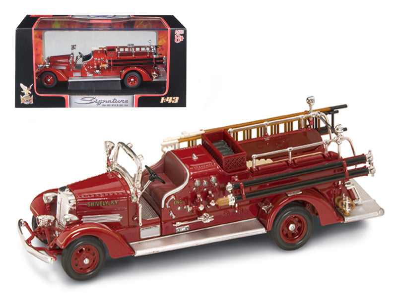 1938 Ahrens Fox VC Fire Engine Red 1/43 Diecast Model by Road Signature  free shipping USA