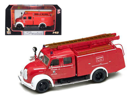 1961 Magirus Deutz Mercur TLF-16 Red/White 1/43 Diecast Model Car by Road Signature  free shipping USA