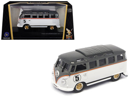 1962 Volkswagen Microbus #5 Van Bus White 1/43 Diecast Model by Road Signature  free shipping USA