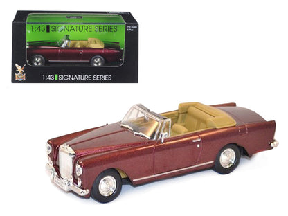1961 Bentley Continental S2 Park Ward DHC Convertible Burgundy 1/43 Diecast Car Model by Road Signature  free shipping USA