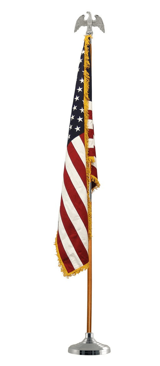 Super Tough Silver Indoor Flagpole Kit