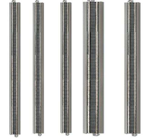 Bachmann E-Z Train Track Silver/Gray 36" Straight Track 25 Pcs HO Scale BAC44