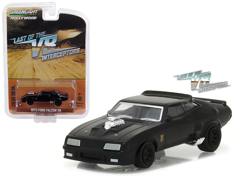 1973 Ford Falcon XB Black "Last of the V8 Interceptors" (1979) Movie "Hollywood Series" Release 17 1/64 Diecast Model Car by Greenlight  free shipping USA
