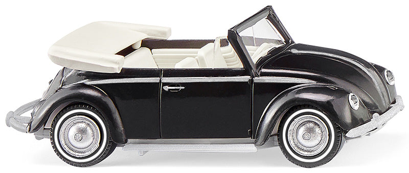Wiking 079406 1/87 Volkswagen Beetle 1200 Convertible, Black