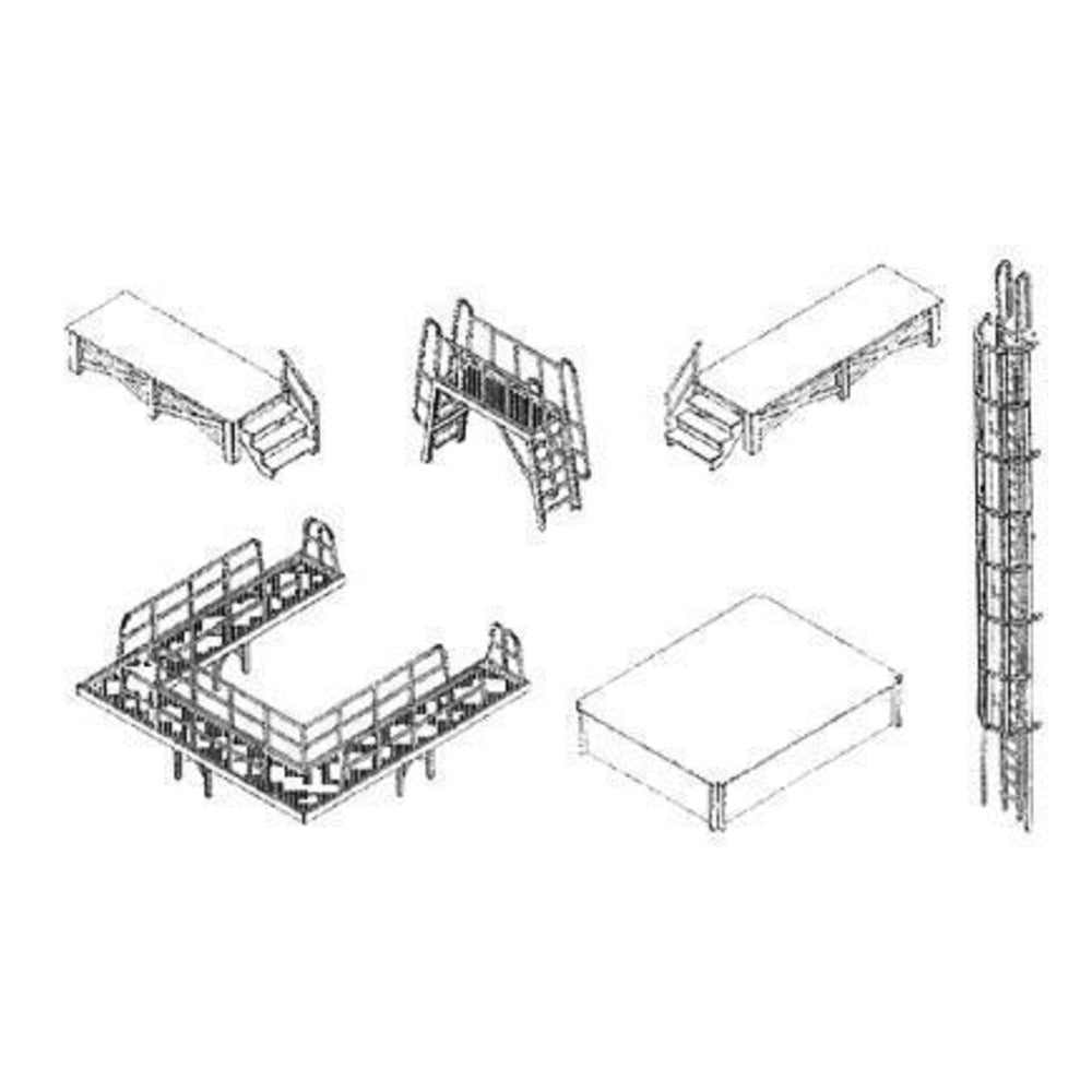 GCLaser 1310041 HO Scale Cornerstone McGraw Oil Detail Kit (Laser-Cut Kit)