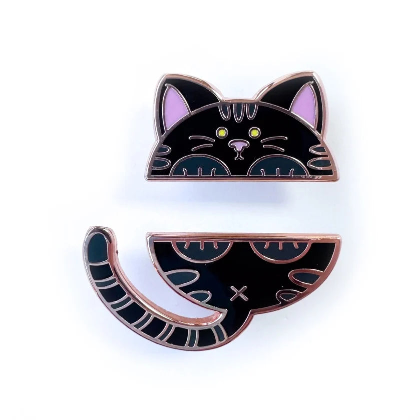 Pride Pals Enamel Pin Set - Black Cat