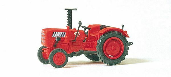 Preiser 17934 HO Scale Farm Equipment Farm Tractor (red)