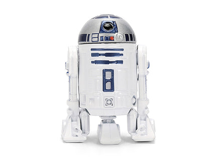 1959 Volkswagen Drag Beetle White with Graphics and R2-D2 Figure "Star Wars" Franchise "Hollywood Rides" Series 1/24 Diecast Model Car by Jada
