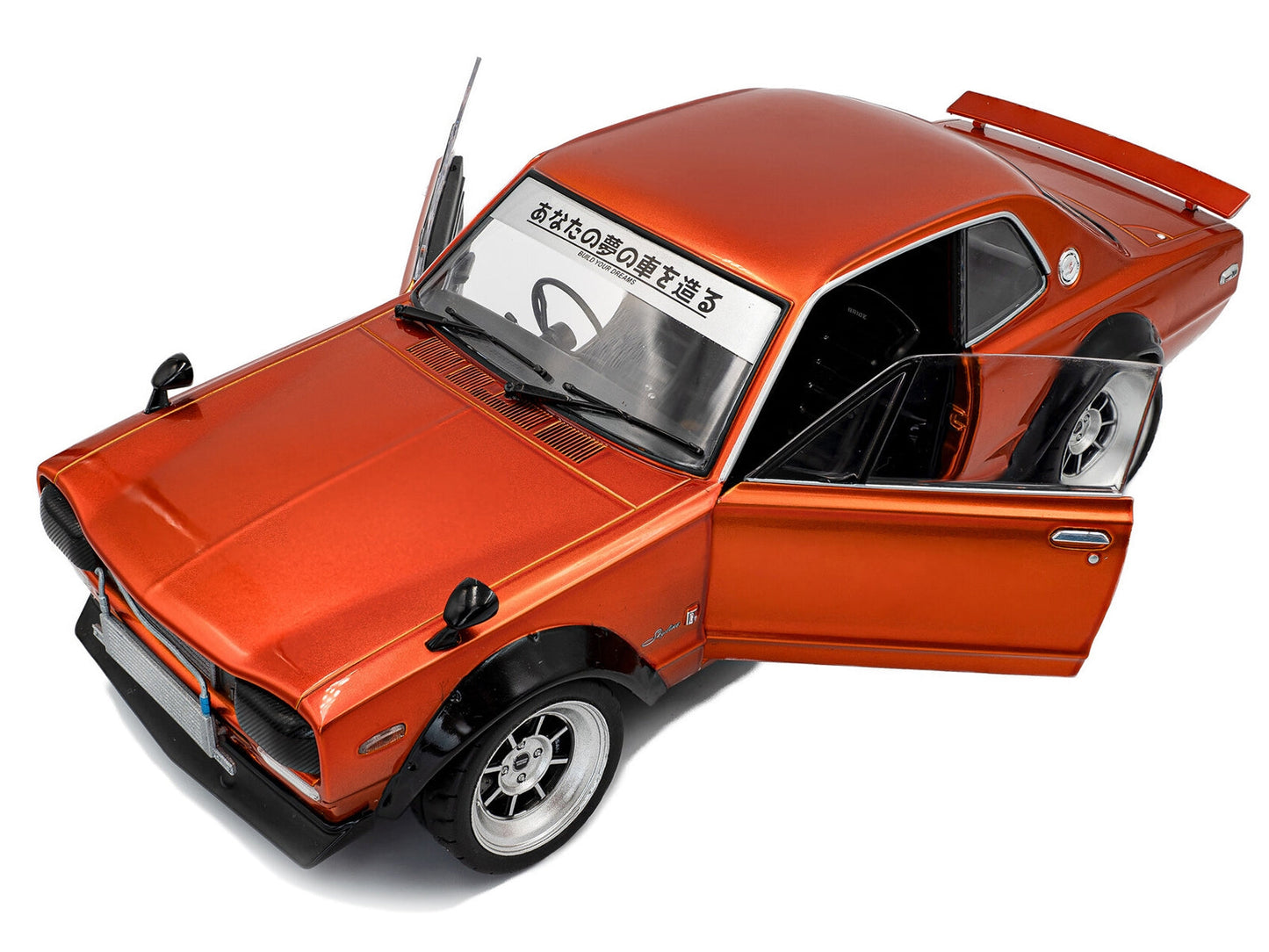 1970 Nissan Skyline (C10) Hakosuka RHD (Right Hand Drive) Orange Metallic 1/18 Diecast Model Car by Solido