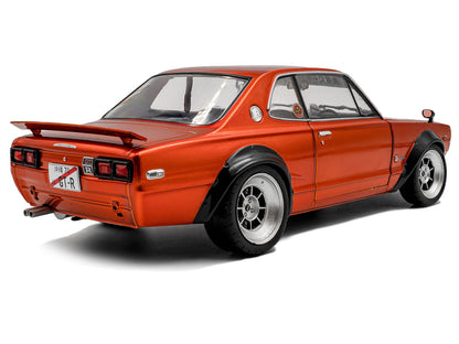1970 Nissan Skyline (C10) Hakosuka RHD (Right Hand Drive) Orange Metallic 1/18 Diecast Model Car by Solido