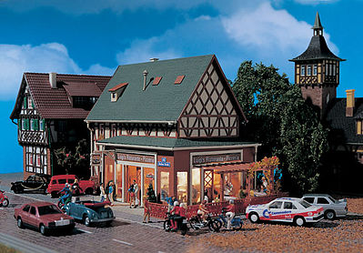 Vollmer 43681 HO Scale Luigi's Pizzeria -- 7 x 4-1/2 x 5"  18 x 11.5 x 12.8cm