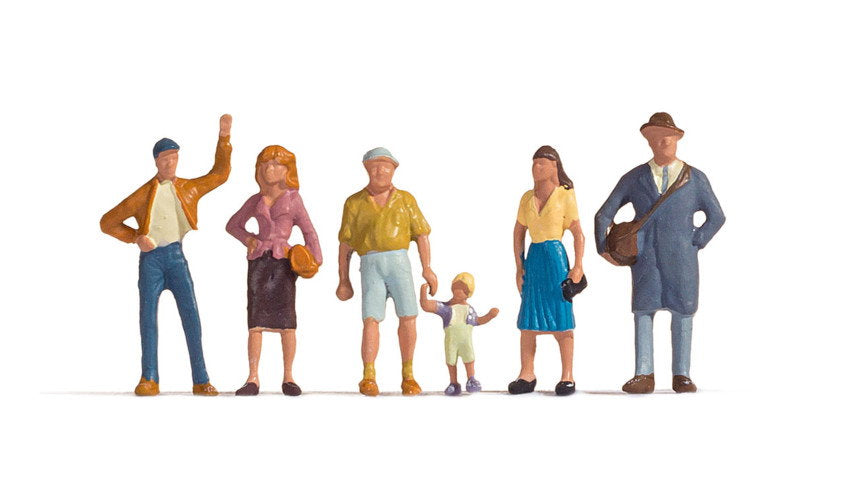Noch 15478 HO Scale Pedestrians Figure Set #1, 6-Pack