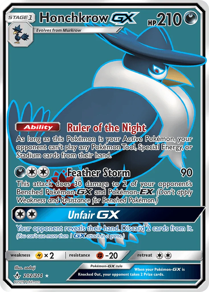 Honchkrow GX (202/214) [Sun & Moon: Unbroken Bonds]