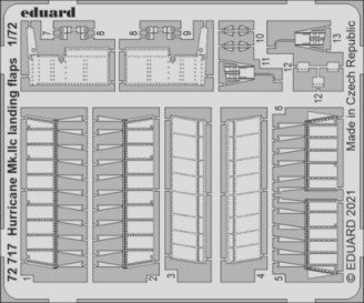 Eduard 72717 1/72 Aircraft- Hurricane Mk IIc Landing Flaps for ZVE