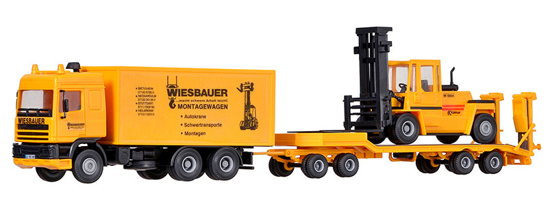 Kibri 13580 1/87 DAF Box Truck, Lowboy & Kalmar Forklift Kit