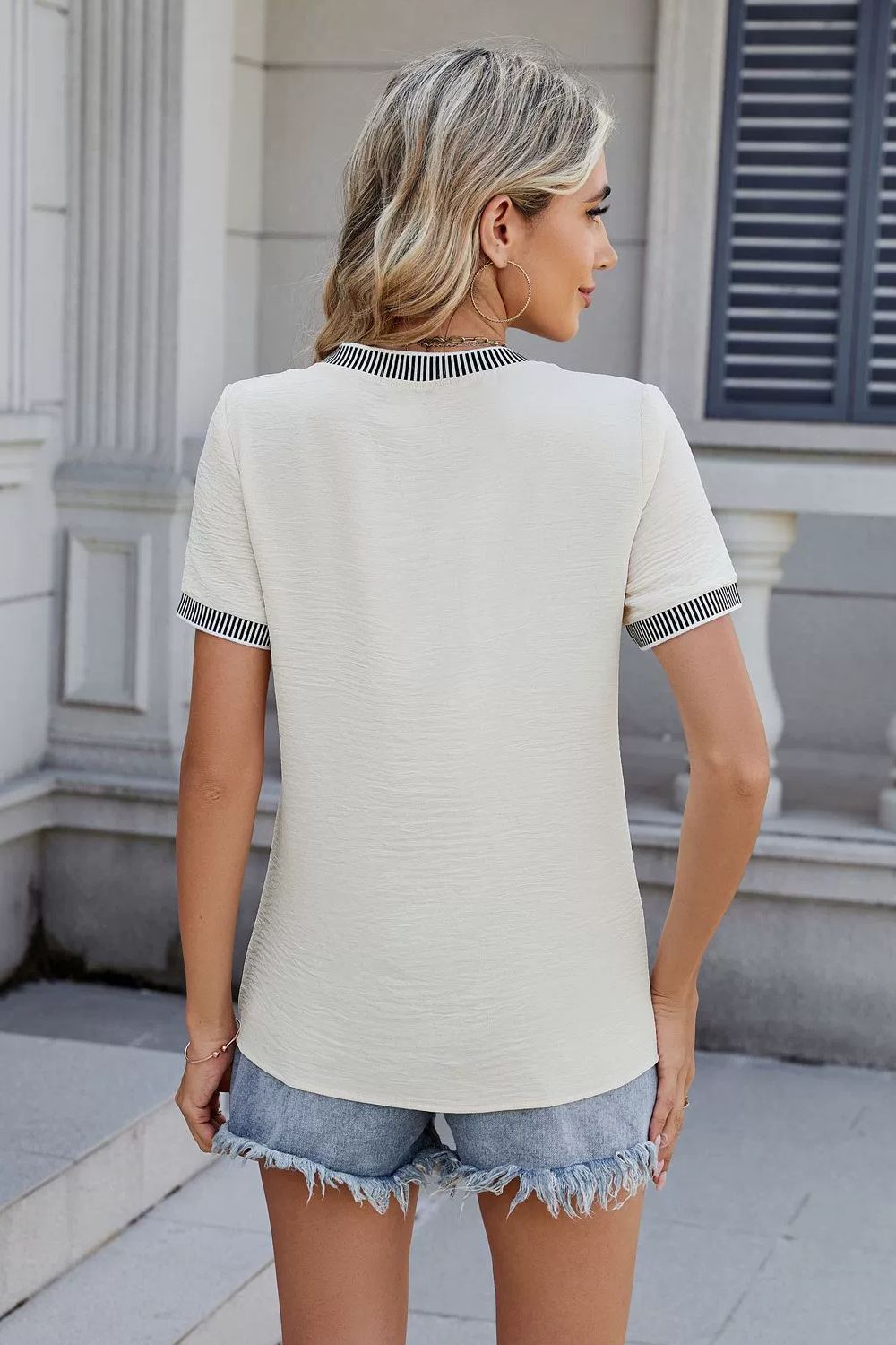 Round Neck Short Sleeve T-Shirt