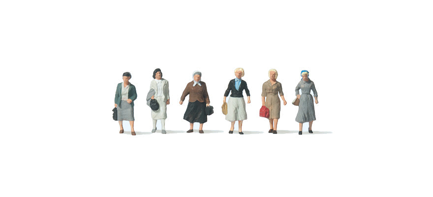 Preiser 79098 N Scale Female Commuters Figure Set