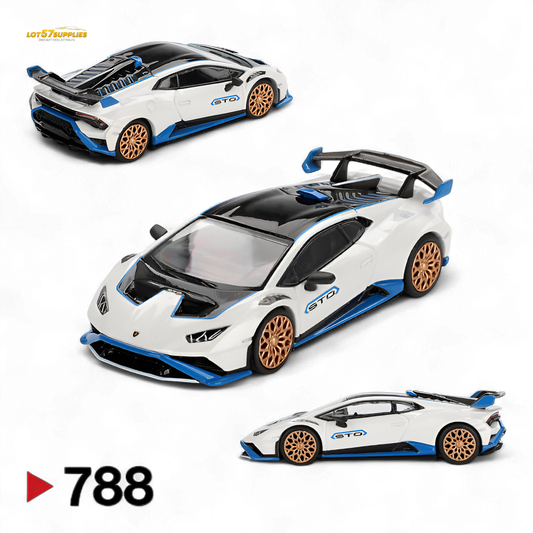Mini-GT Lamborghini Huracán STO Bianco Asopo #788 1:64
