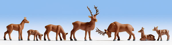 Noch 15730 HO Scale Deer -- pkg(7)