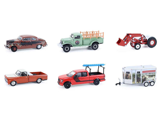 "Down on the Farm" Series 11 Set of 6 pieces 1/64 Diecast Models by Greenlight