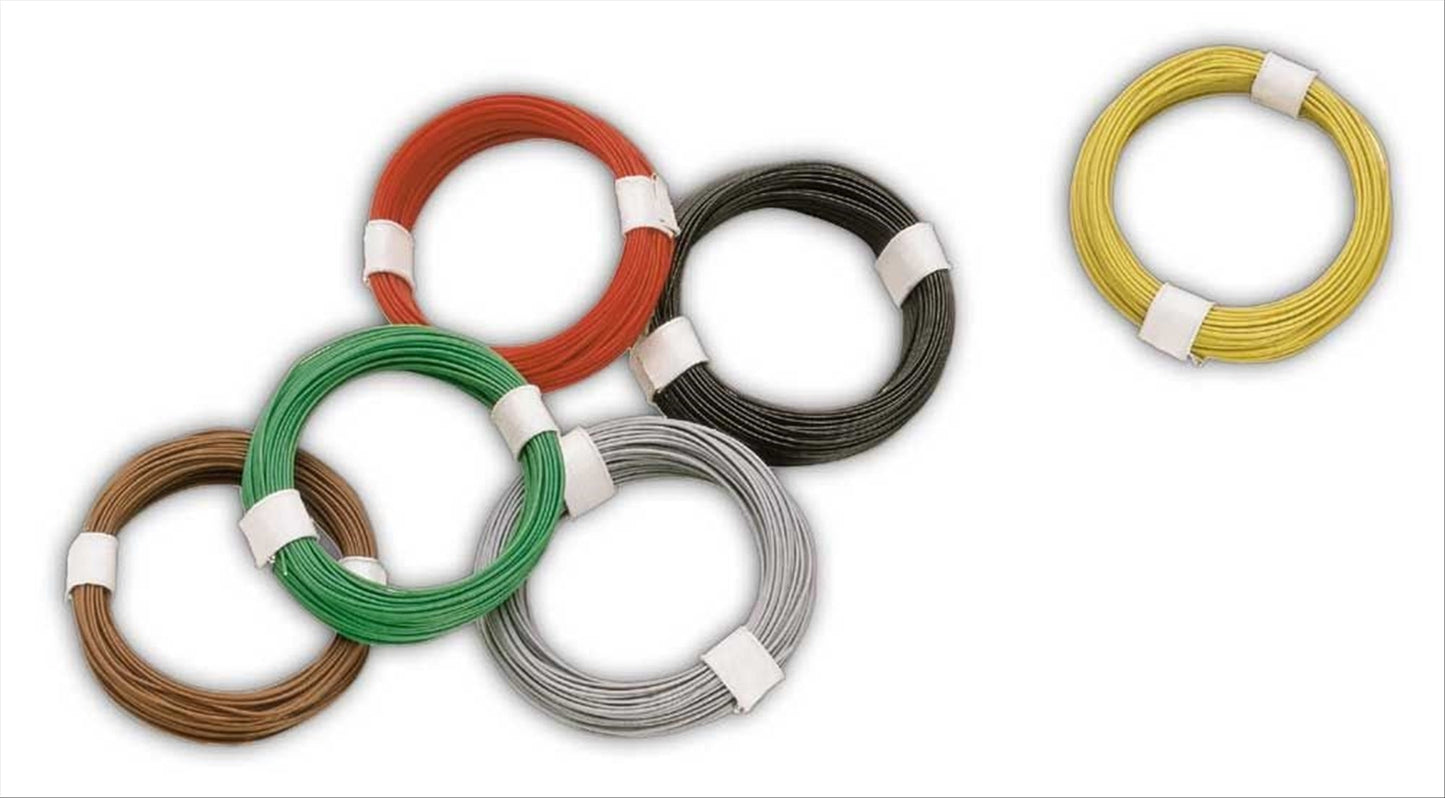 Busch 5790 All Scale Micro Wire/Cable, Red 0.25mm 10m