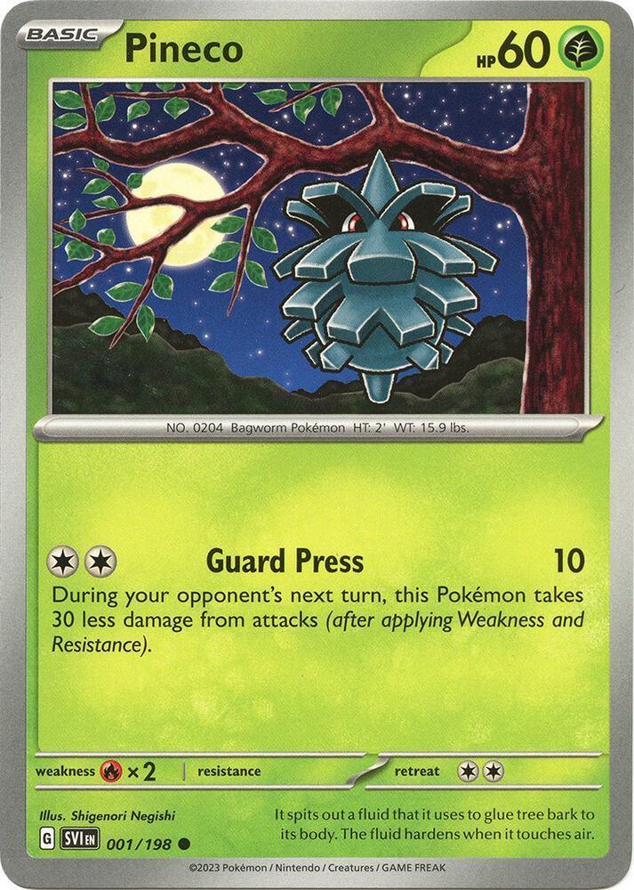 Pineco (001/198) [Scarlet & Violet: Base Set]