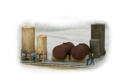 Walthers Cornerstone 3265 N Storage Tanks Kit pkg6