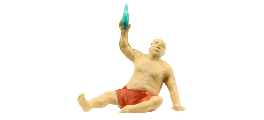 Preiser 28046 HO Scale Wine Drinkers Figure