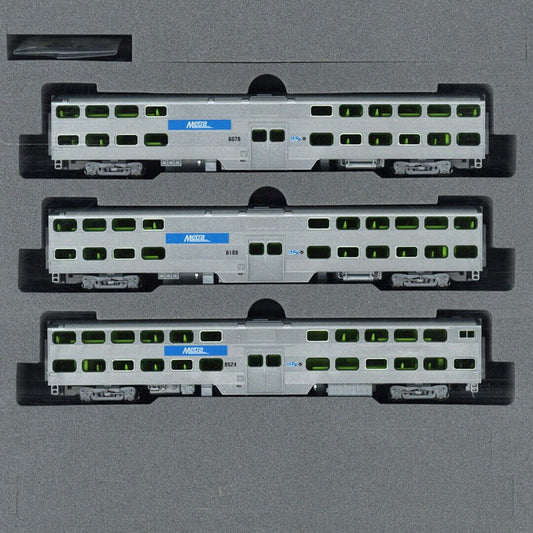 Kato 106-8703 N Scale Gallery Bi-Level Passenger Cars Chicago Metra (3)