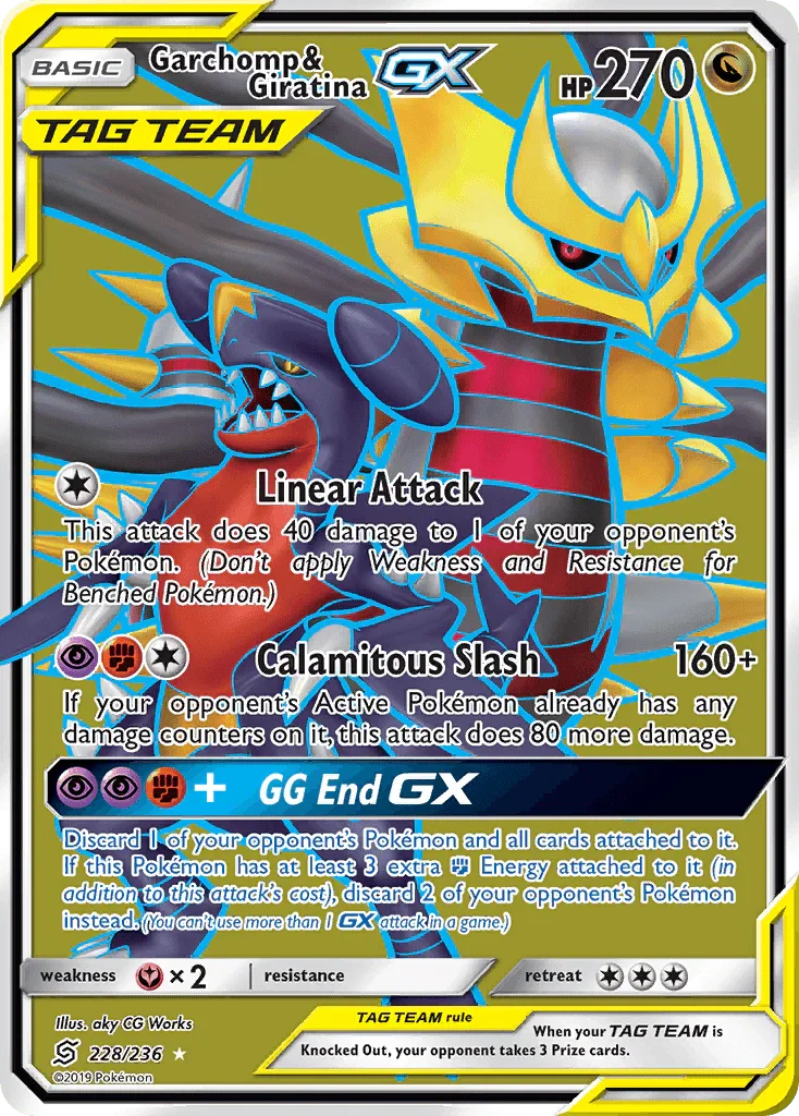 Garchomp & Giratina GX (228/236) [Sun & Moon: Unified Minds]