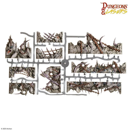 Dungeons & Lasers: Caves Series - Demonic Caves Pre-Painted Prismacast Terrain