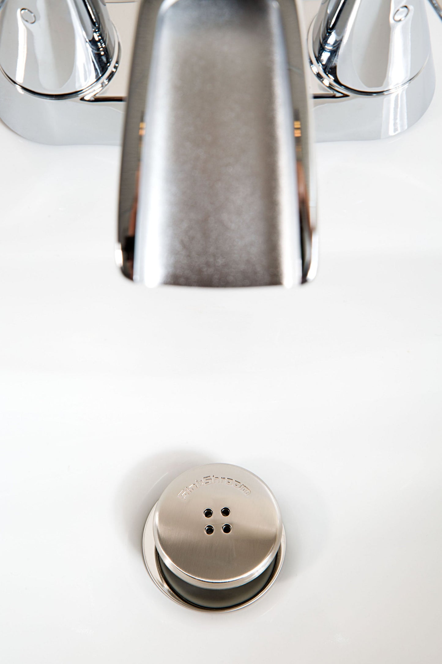 SinkShroom (Nickel Edition) The Hair Catcher That Prevents Clogged Bathroom Sink Drains by TubShroom.com