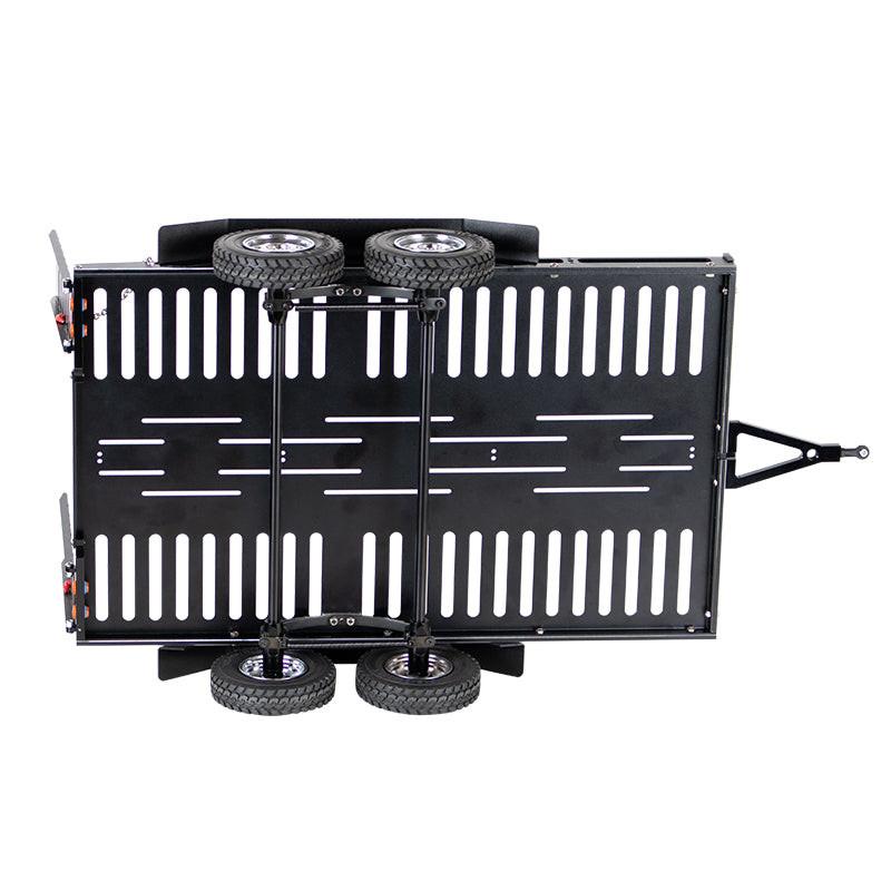 Powerhobby 1/10 CNC Machined Dual Axle Scale Truck Trailer Crawler Black