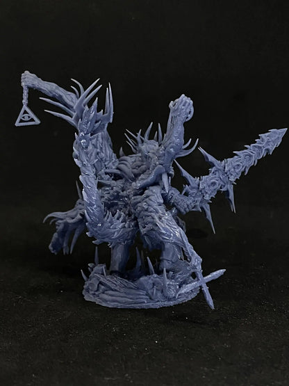 Mangkanur Praetor of Immorality - 100mm Resin Printed Grimdark Mini by Papsikels