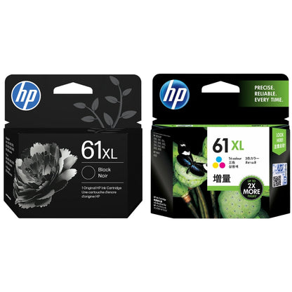 New, Pre-Owned - HP 61XL Black and 61 Color Ink Cartridge