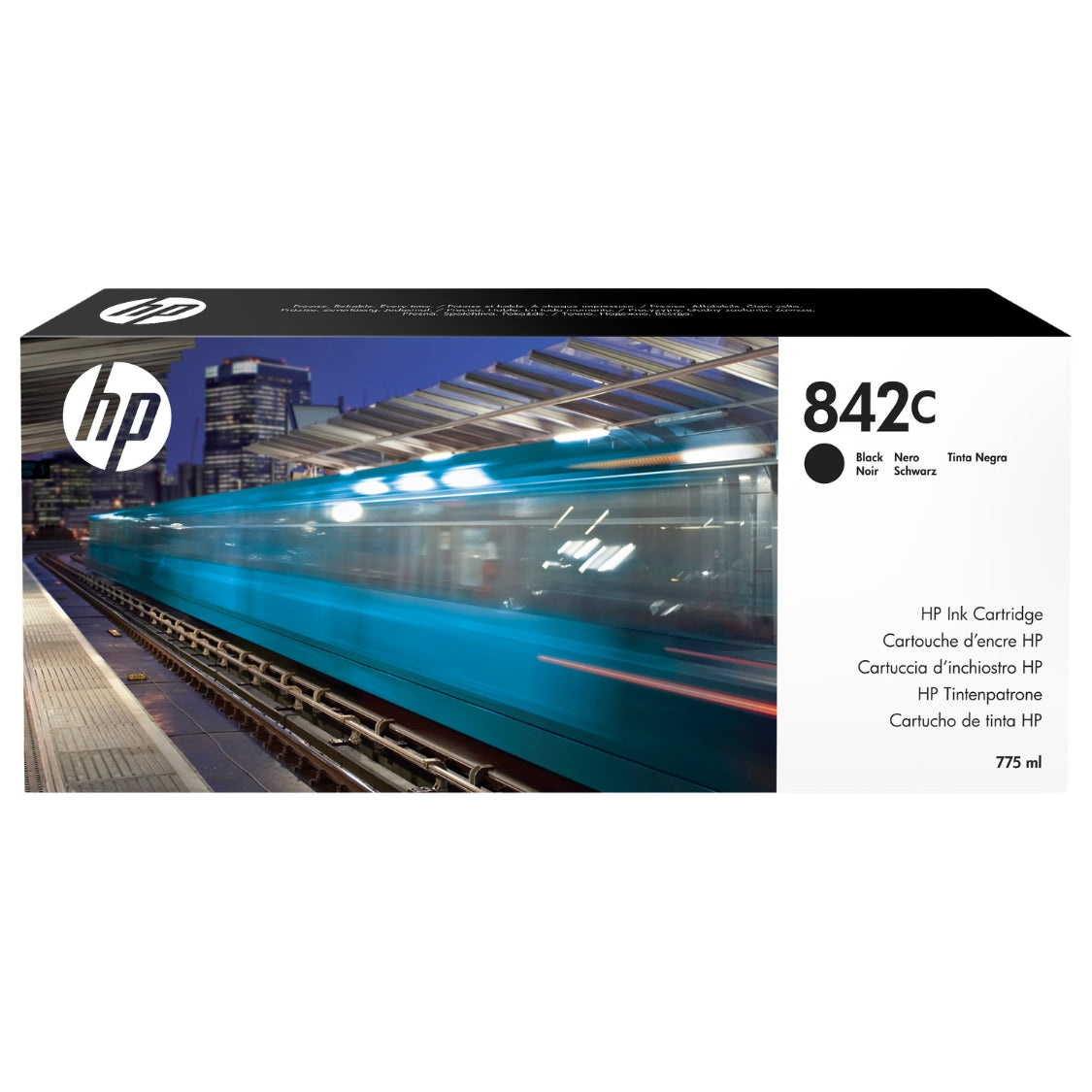 New, Pre-Owned - HP 842C 775-ml Black PageWide  Ink Cartridge