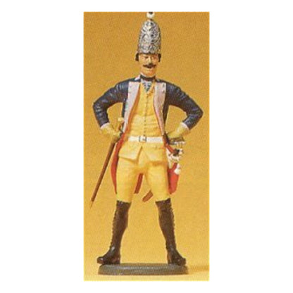 Preiser 54120 1/24 Prussian 1756 7th Grenadier NCO Figure