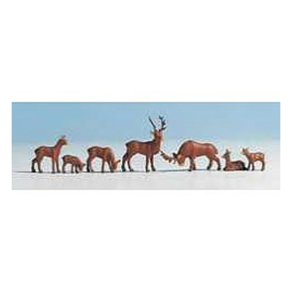 Noch 15730 HO Scale Deer -- pkg(7)