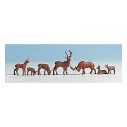Noch 15730 HO Scale Deer -- pkg(7)